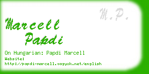 marcell papdi business card